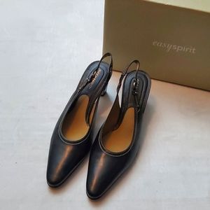 New leather sling back shoes